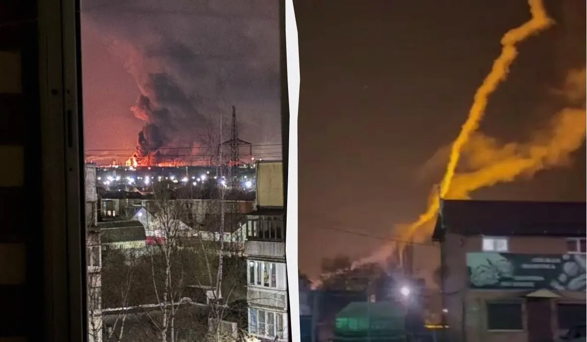 По сообщениям в сети, в результате атаки беспилотников на ЯНОС возник масштабный пожар. На азотном комплексе «Апатит» в Вологодской области повреждён трубопровод с серной кислотой, несколько человек получили ожоги и госпитализированы.