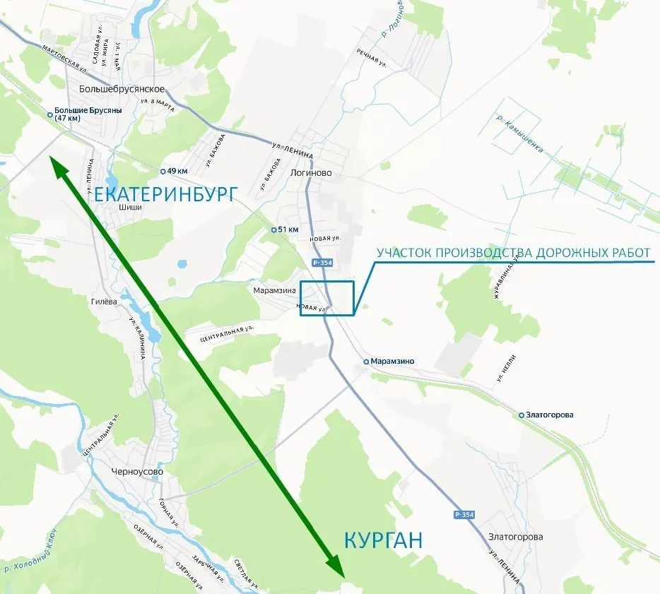 21 мая с 04:00 до 12:00 на 55-м километре трассы «Екатеринбург — Каменск‑Уральский — Шадринск — Курган» будет организовано реверсивное движение — на участке будут ремонтировать железнодорожные пути.