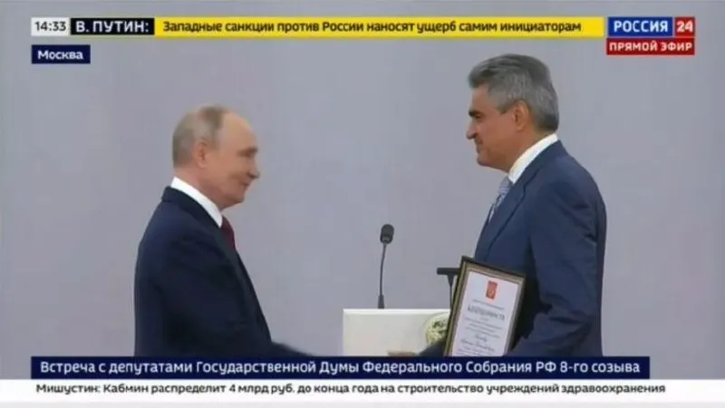 На церемонии награждения 27 июля в Кремле Нечаев поблагодарил президента за оценку работы и заявил о необходимости дальнейших усилий для победы в специальной военной операции.