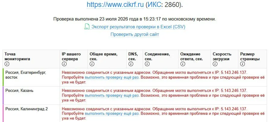 Сайт Центральной избирательной комиссии стал недоступен для пользователей в России; сбой зафиксировал сервис мониторинга. Это совпало с публикацией деклараций кандидатов, где отмечены высокие доходы некоторых депутатов. Официальных комментариев пока нет.