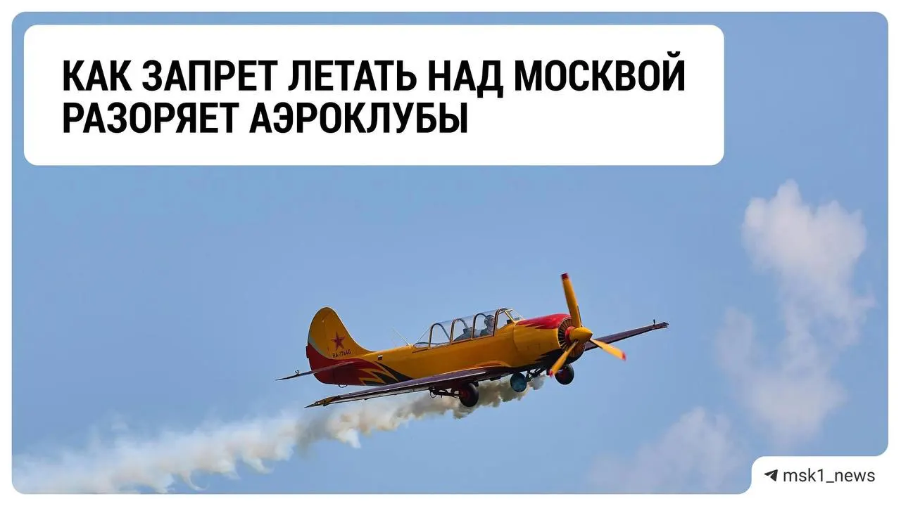 Аэроклубы Москвы и Подмосковья столкнулись с резким падением доходов из‑за ограничений на полёты над столицей; отрасль ожидает продления запрета и ясности.