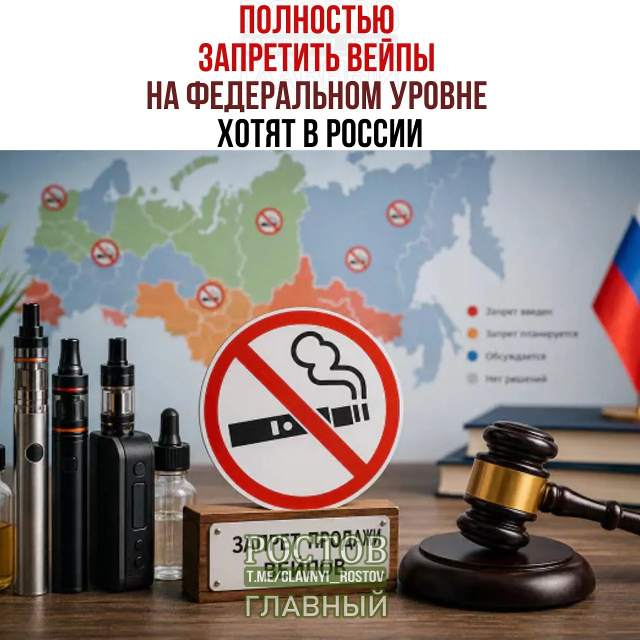 Предлагается запретить продажу и производство вейпов на федеральном уровне; регионы могут вводить собственные ограничения, но федерального запрета пока нет.